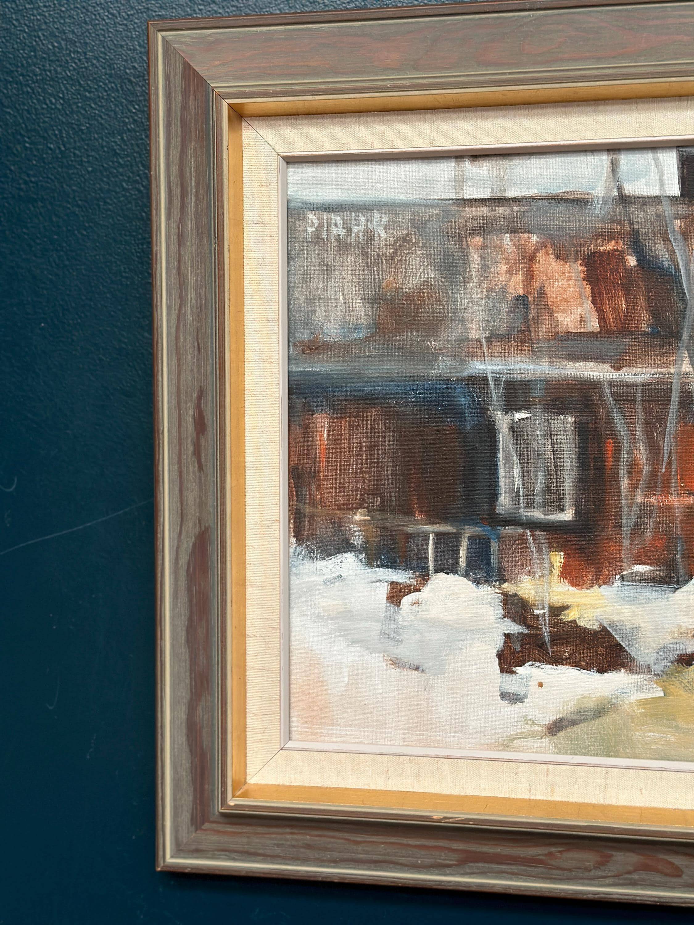 Original Swedish Oil on Canvas – “The Forge” by Pia Hesselmark‑Campbell