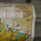 School poster Hatier north region east economic and physical map