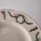 Set of 8 antique deep plates in ironstone, Villey de Longch.