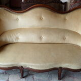 Canape a oreilles Napoleon III acajou
