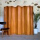 Baumann style vintage wooden slat screen