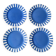 Set of 4 fox trott sarreguemines art deco dessert plates 1930
