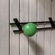 Vintage wall coatrack 2 hooks in metal and wood