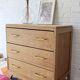 Oak chest of drawers