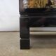 Commode noir placage feuille noir quatre tiroirs