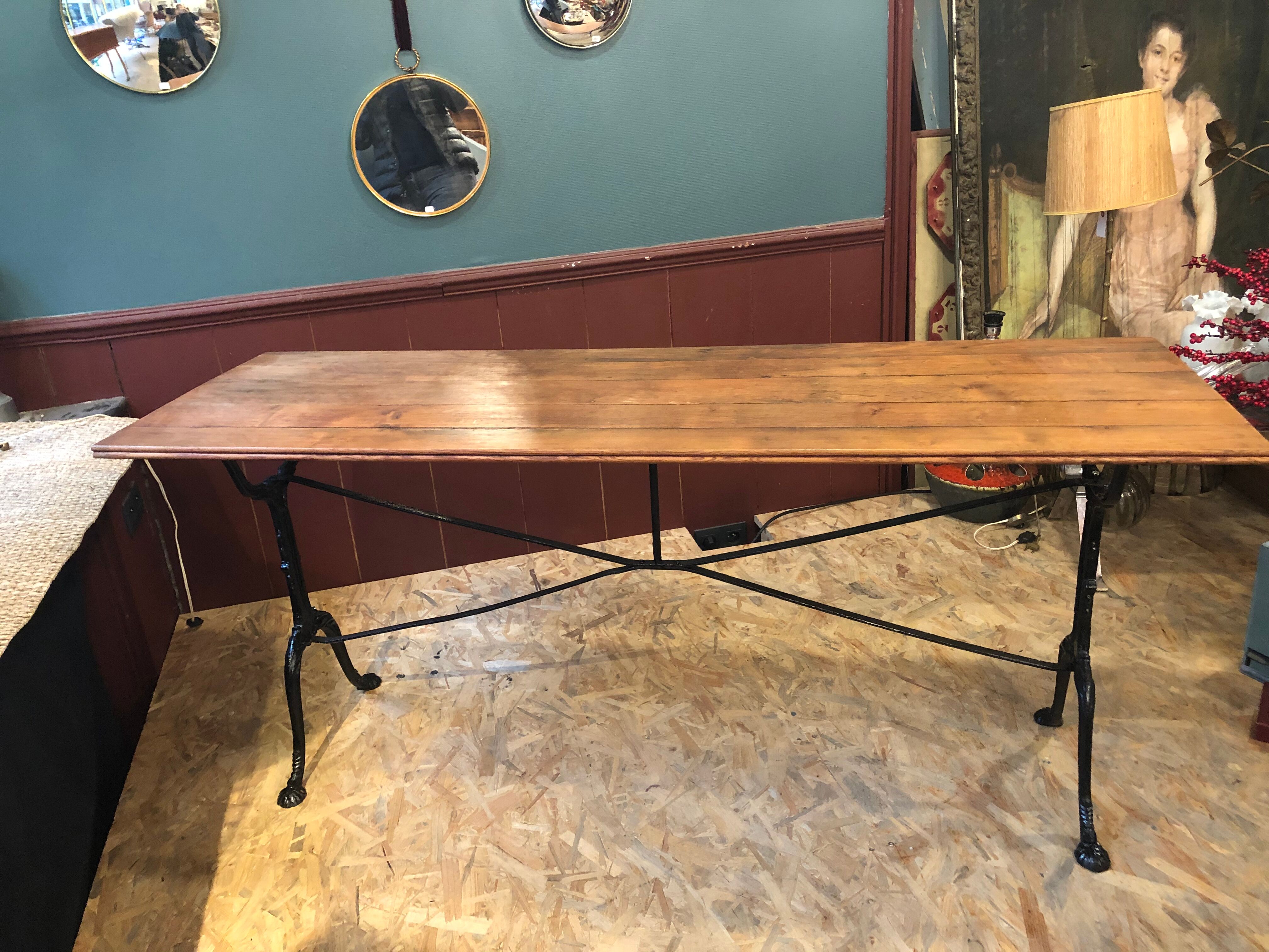 Table de bistrot console