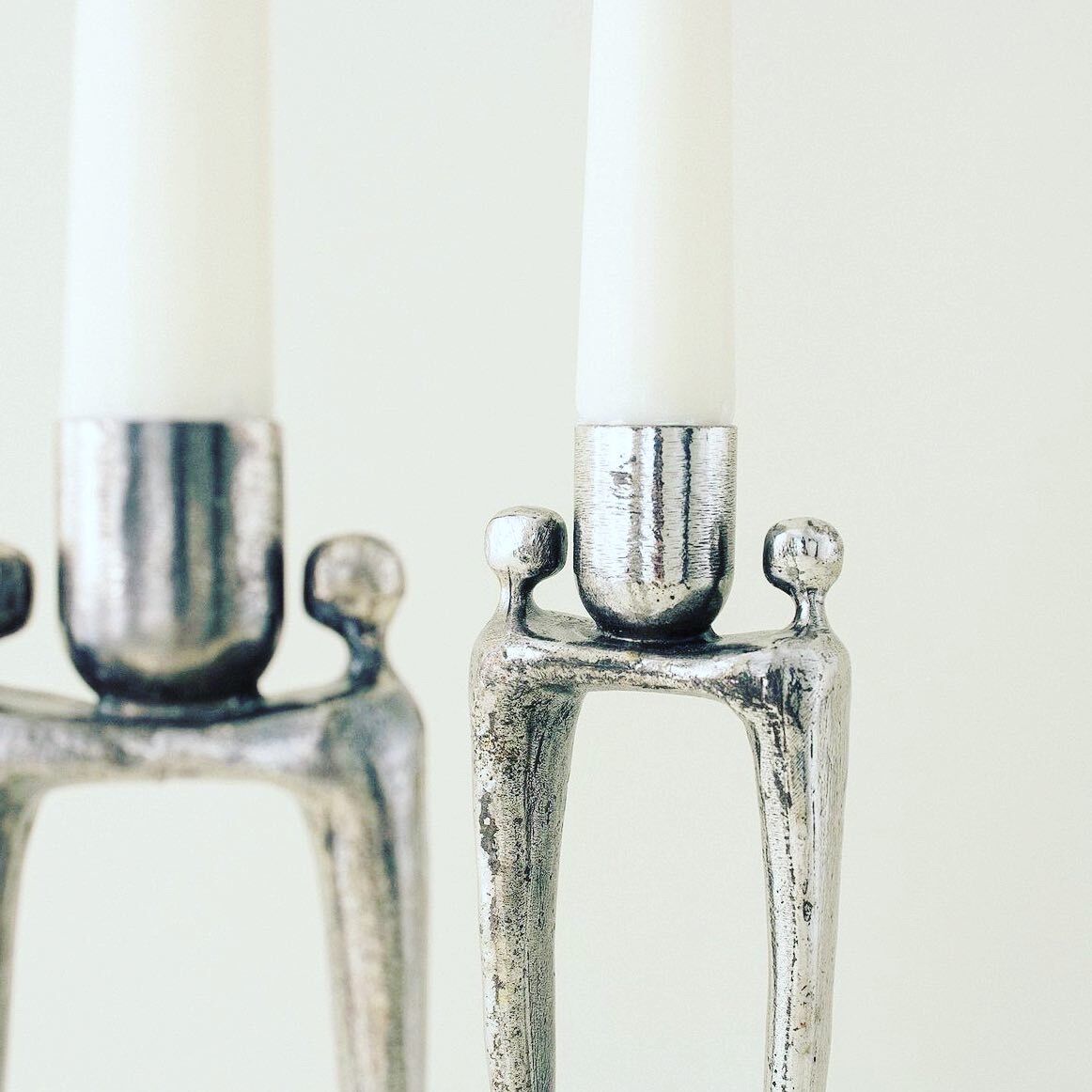Pair of candlesticks designed by Corry Ammerlaan.