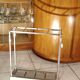 Art Deco umbrella holder in chromed metal
