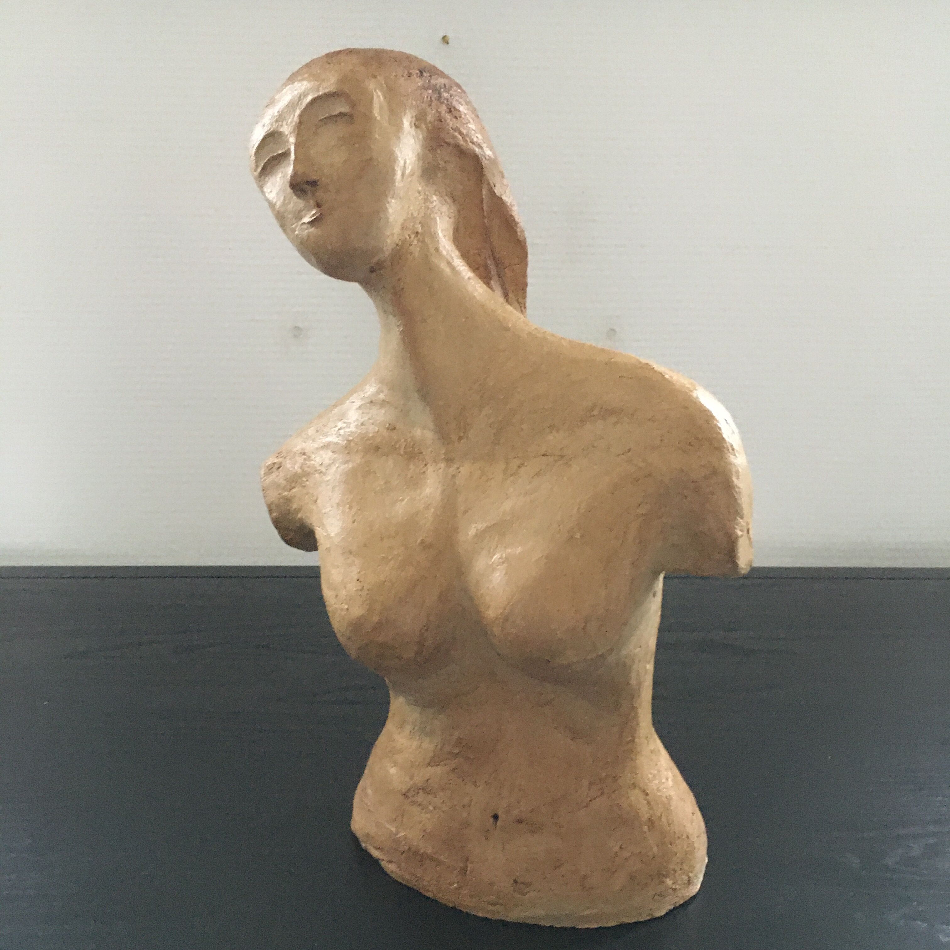 Bust woman terracotta
