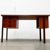 Mid-century modern teak desk by Asko Finland, 1960s.