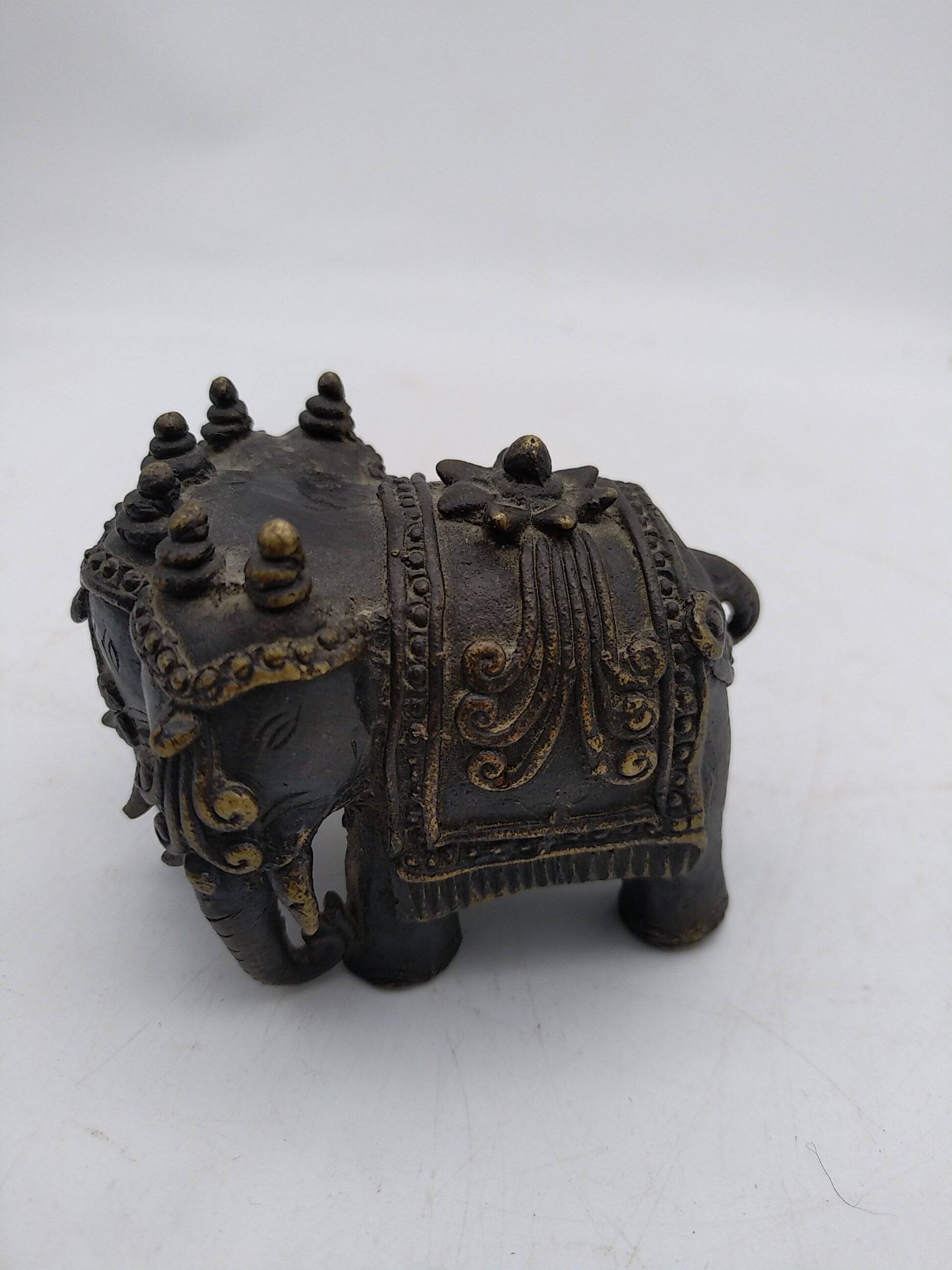 Airavata elephant in bronze. 19th century India.