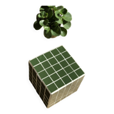 Cube ceramic side table