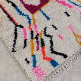 Handmade Moroccan Berber rug 136 X 102 CM