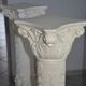 2 old plaster columns