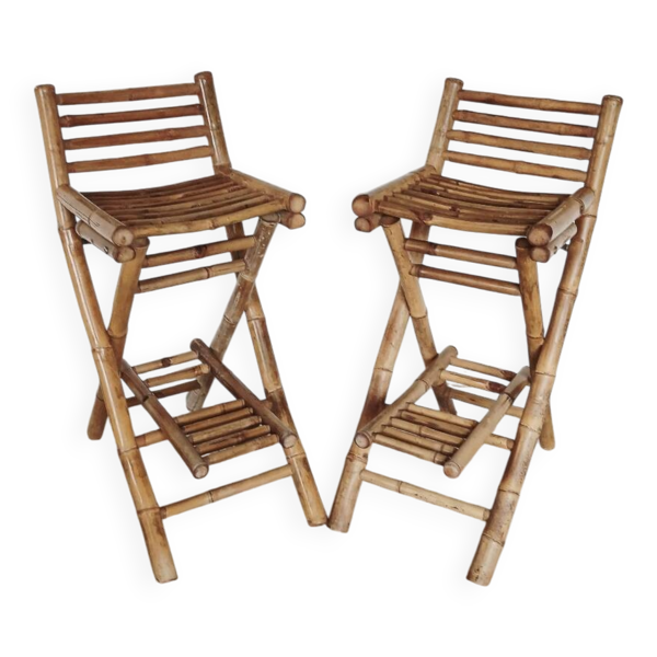 Paire de tabourets de bar