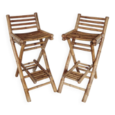 Paire de tabourets de bar