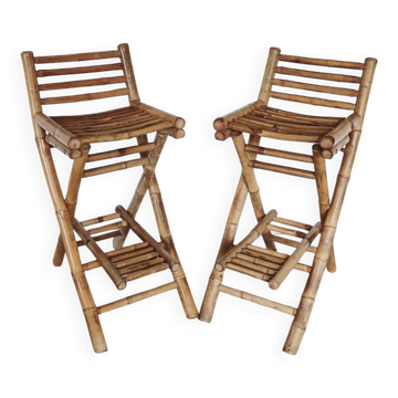 Paire de tabourets de bar