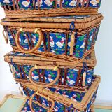 Wicker valve and duck patterned fabric