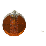 Sculptural table lamp by Doria Leuchten, space age, orange glass, Germany, 1970s