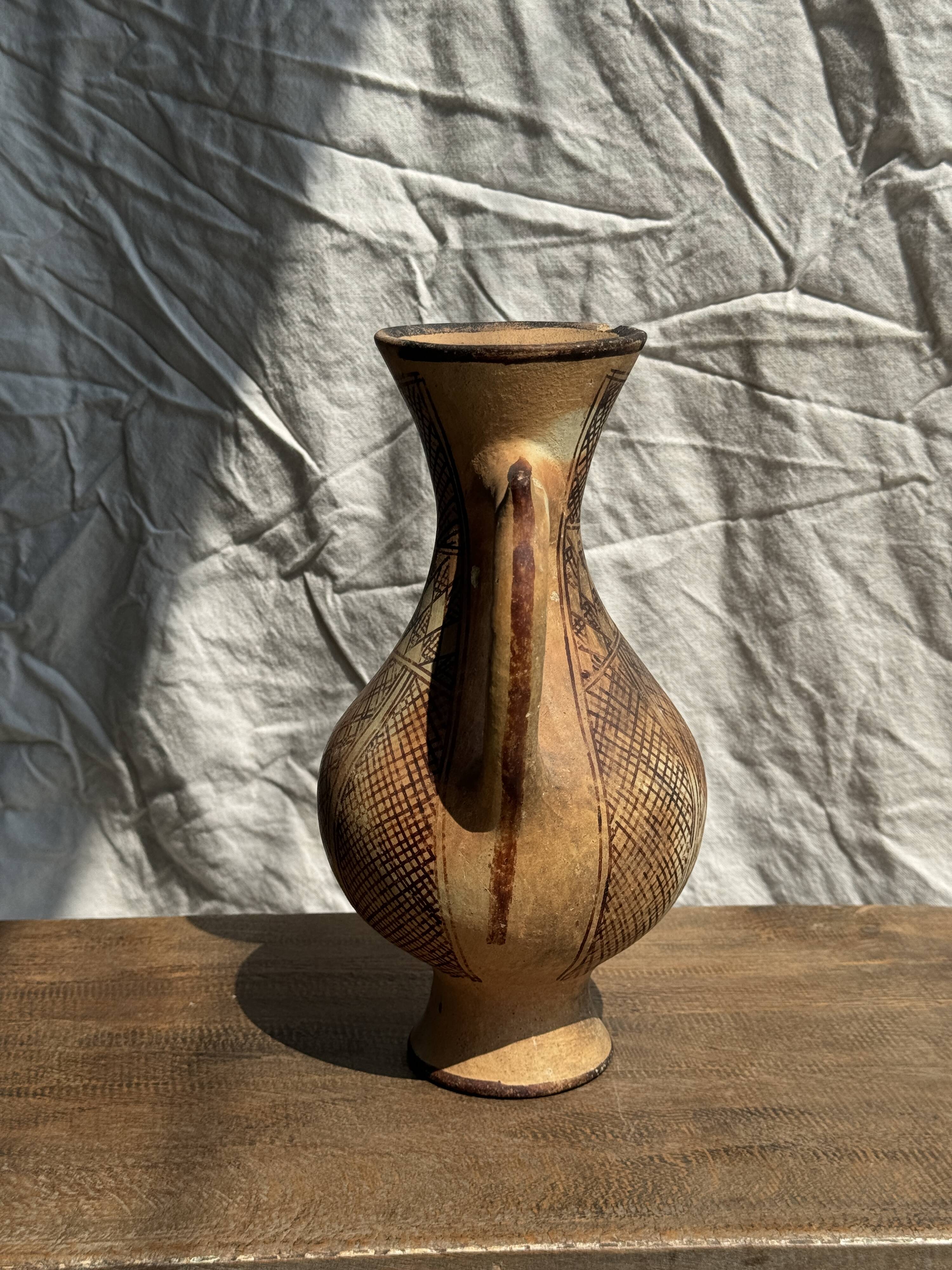 Decorative vase in the shape of an antique style amphora H27