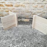 Travertine coffee table