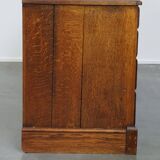 Large antique oak sideboard / chest of drawers / dresser, counter or display cabinet