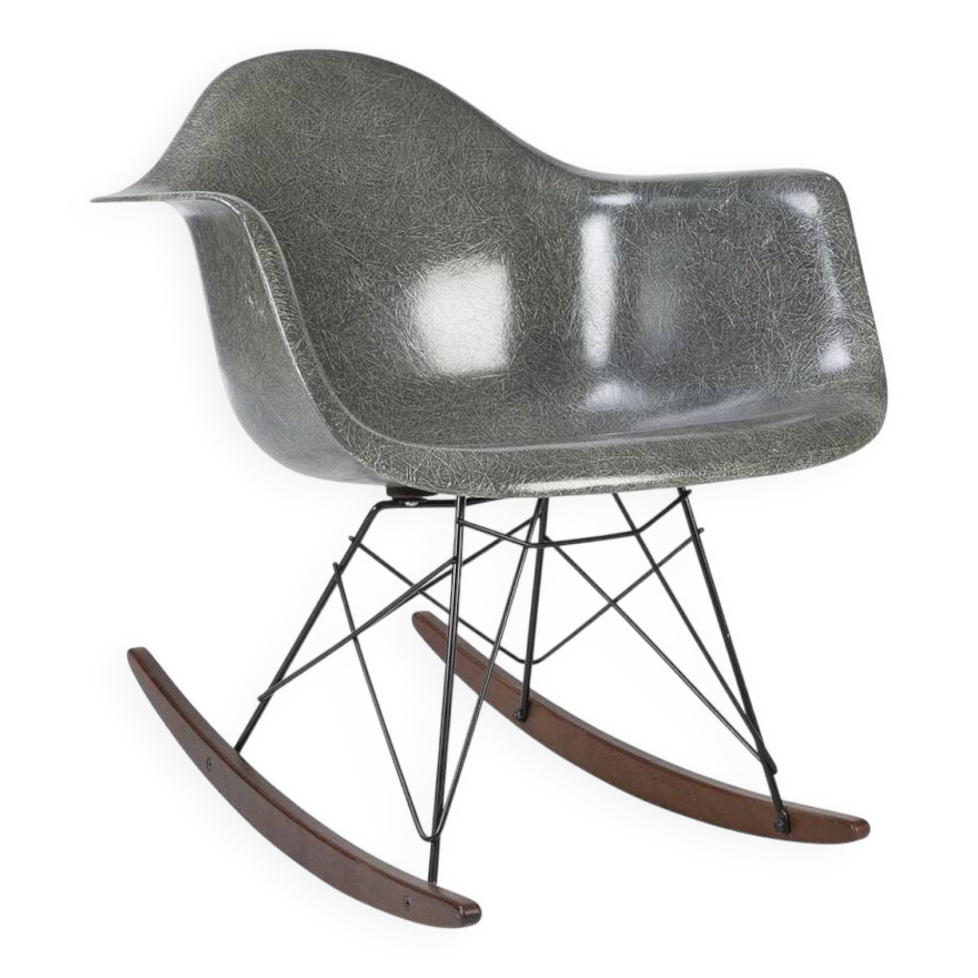 Elephant Grey Herman Miller Vintage Original Eames RAR Arm Shell Chair