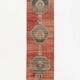 Red & Brown Vintage Persian Runner Rug, 81x317Cm