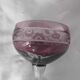 14cl wine glass, Nancy Houillon crystal, lined with amethyst art deco