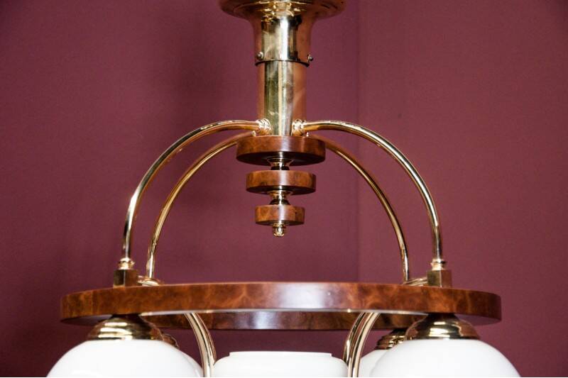 Art Deco chandelier, Poland, 1940s