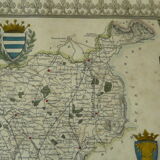 Gravure anglaise ancienne comté cheshire