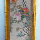 Vintage screen in bamboo handmade painting