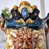 Mouzin-lecat brand onnaing flower pot from 1870 salamandre model