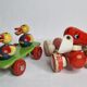 Set of three vintage pulling toys, 50s-60s