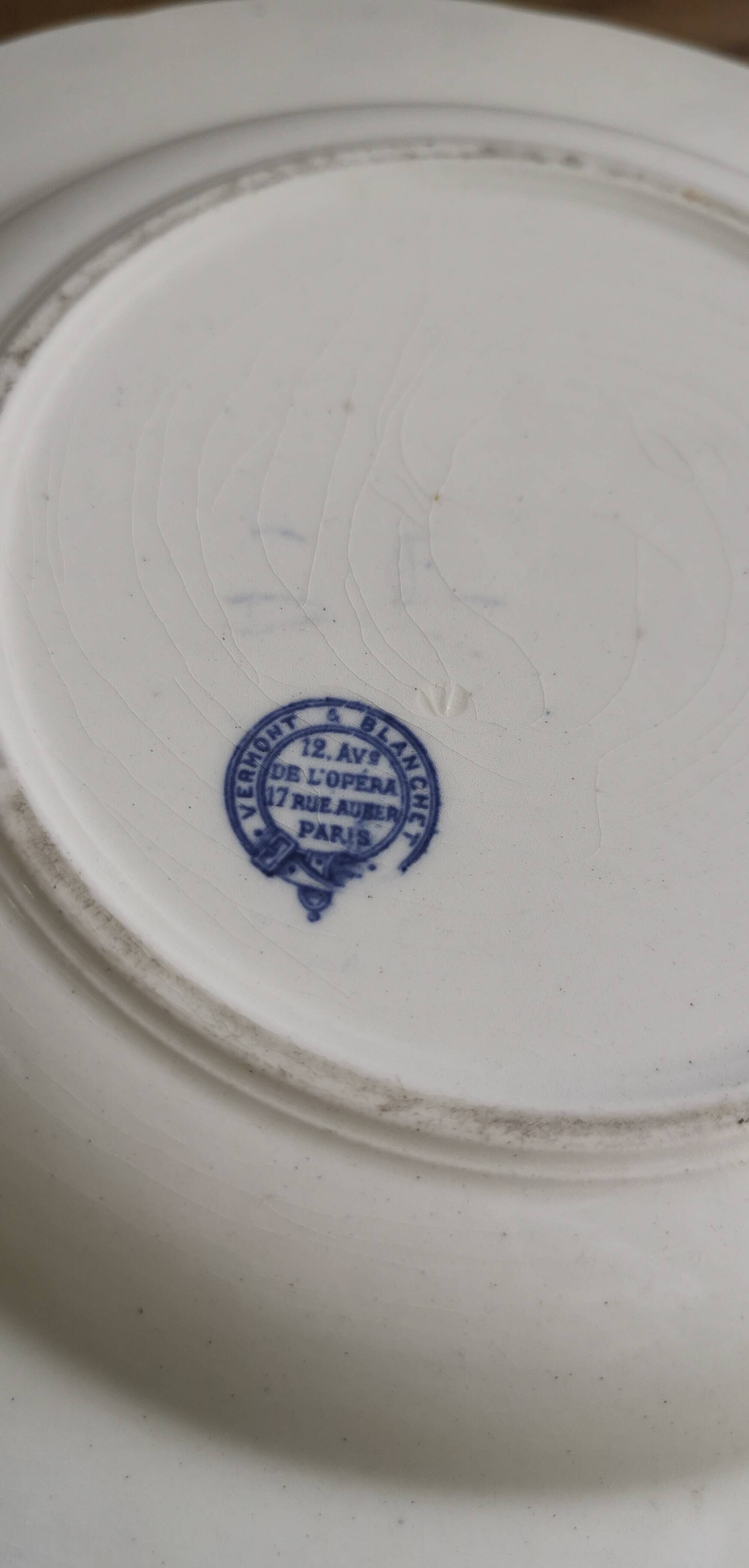 Old Vermont and Blanchet iron earthenware dish