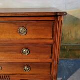 Commode époque Louis XVI en noyer massif