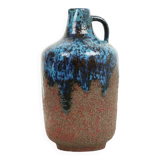 Very Rare Blue Ceramano Incrusta Vase 219 Hans Welling Design Fat Lava