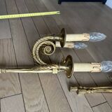 Appliques murales en bronze