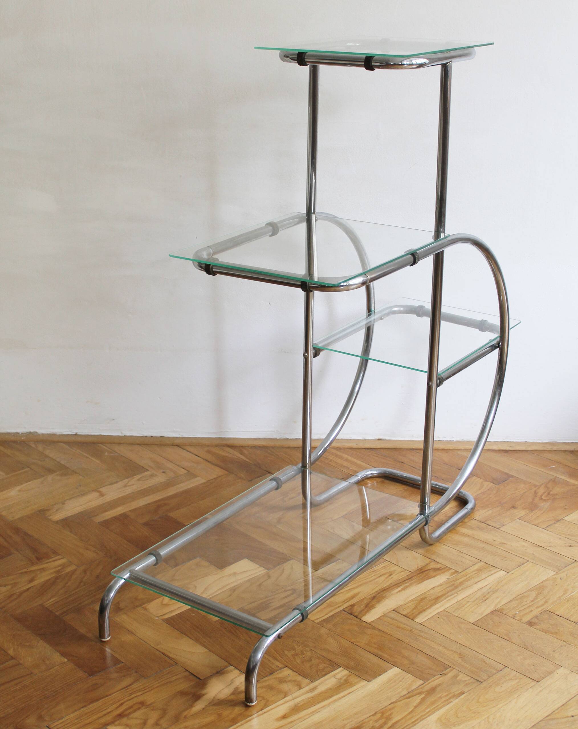 1930's Bauhaus Tubular Flower Stand