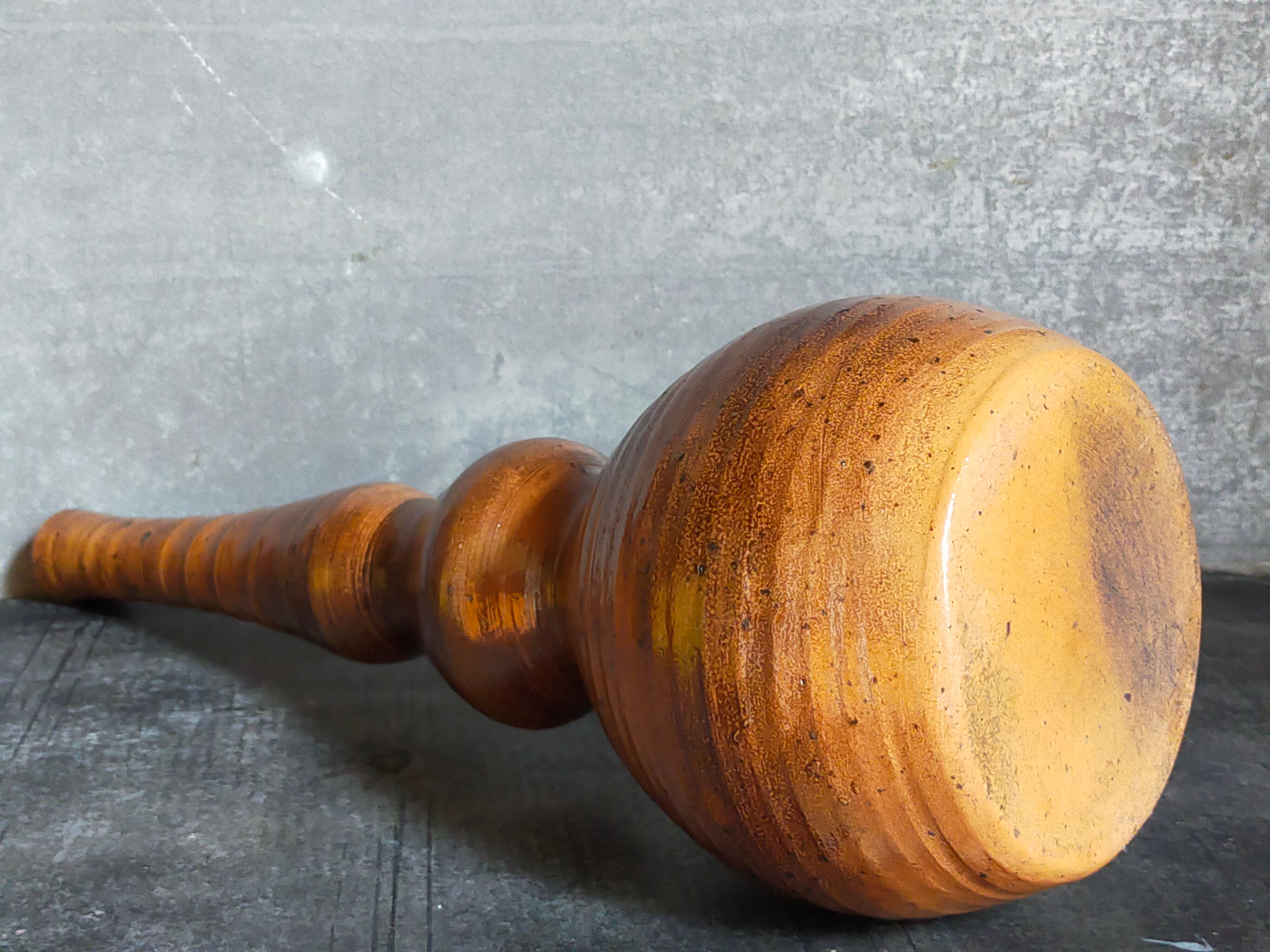 Potter's soliflore vase in vintage glazed stoneware
