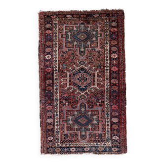 Tapis vintage fait main Karajeh – 66 cm x 118 cm - 1C954