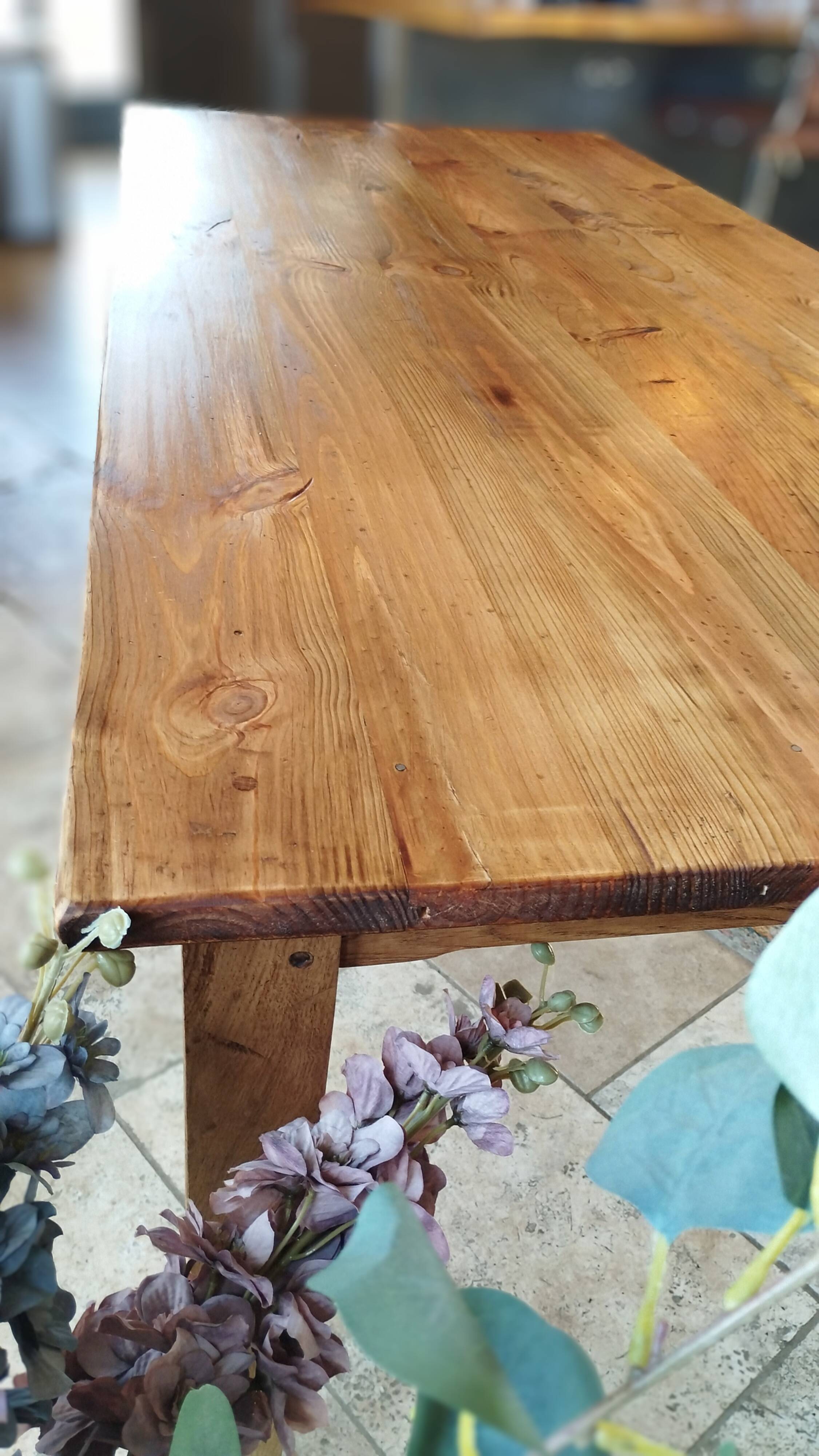 Danish Farmhouse Table with Patina