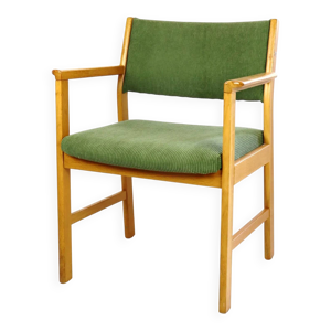 Fauteuil en chêne et - velours