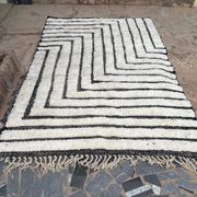 Tapis en laine pure fait main traditionnelle taille 2/3 m