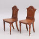 Paire de chaise du 19e siècle Renaissance