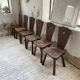 Chaises chêne massif chapo savoyarde art populaire