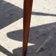Paire de fauteuils vintage pied compas velours violet 1950s