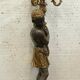 Torchère decoration of a nubian in wood and gilded stucco XX century