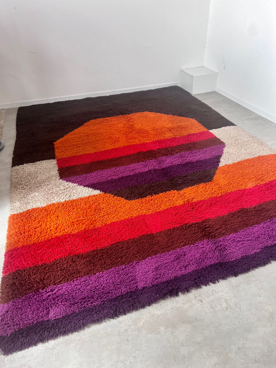 XXL DESSO carpet vintage pop art color from the 70s Scandinavian design Holland