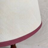 Pair of twisted wooden base lamps